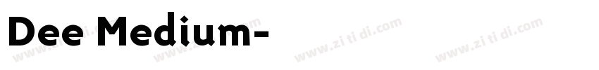 Dee Medium字体转换